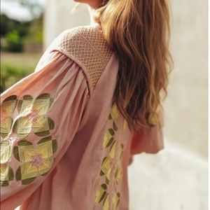 INNIKA CHOO HANS UFMAFROK Mini SMOCK in Peach- one size fits all